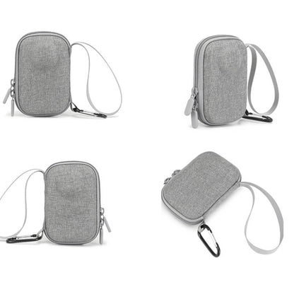 Estuche de transporte BKano, bolso de mano portátil con mosquetón y correa de muñeca para DJI Osmo 360 (gris) — imagen 3
