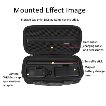 Estuche de transporte BKano, resistente al agua, rígido, para hombro o bolso de mano para DJI Osmo 360 (negro) — imagen 5