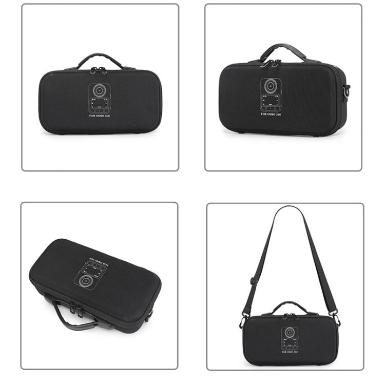 Estuche de transporte BKano, resistente al agua, rígido, para hombro o bolso de mano para DJI Osmo 360 (negro) — imagen 7