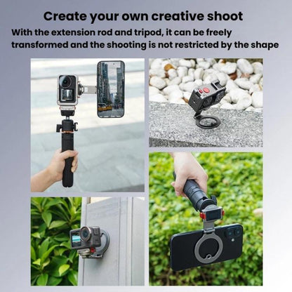 Soporte magnético de liberación rápida Flymile para DJI Osmo 360 / Osmo Action 3 (negro) para DJI DJI Osmo 360, DJI Osmo Act…