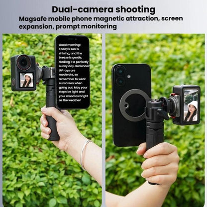 Soporte magnético de liberación rápida Flymile para DJI Osmo 360 / Osmo Action 3 (negro) para DJI DJI Osmo 360, DJI Osmo Act…