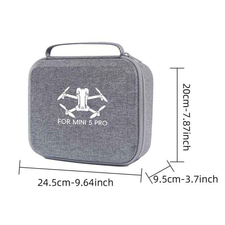 Bolsa de almacenamiento de nailon, bolso de mano portátil para DJI Mini 5 Pro (negro) — imagen 7
