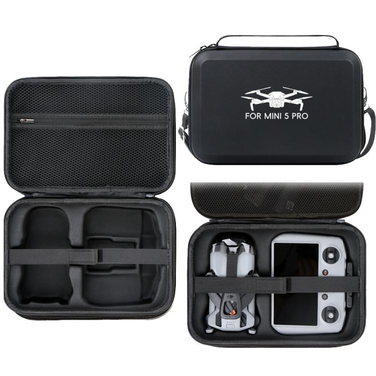 Bolsa de transporte de hombro de PU para DJI Mini 5 Pro (negra)
