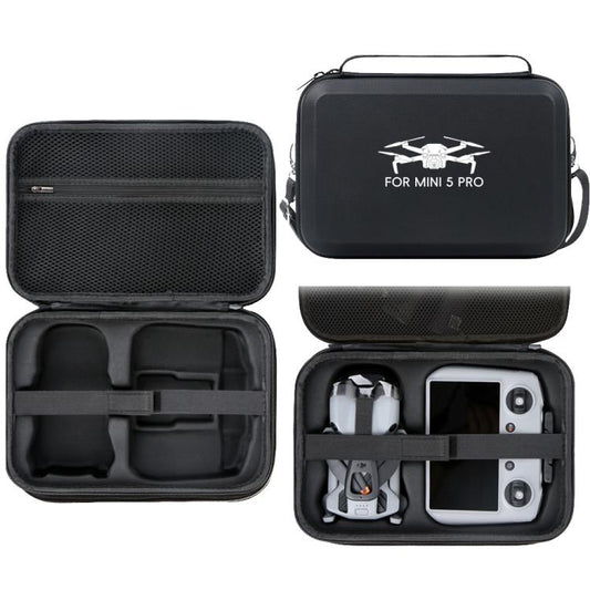Bolsa de transporte de hombro de PU para DJI Mini 5 Pro (negra)