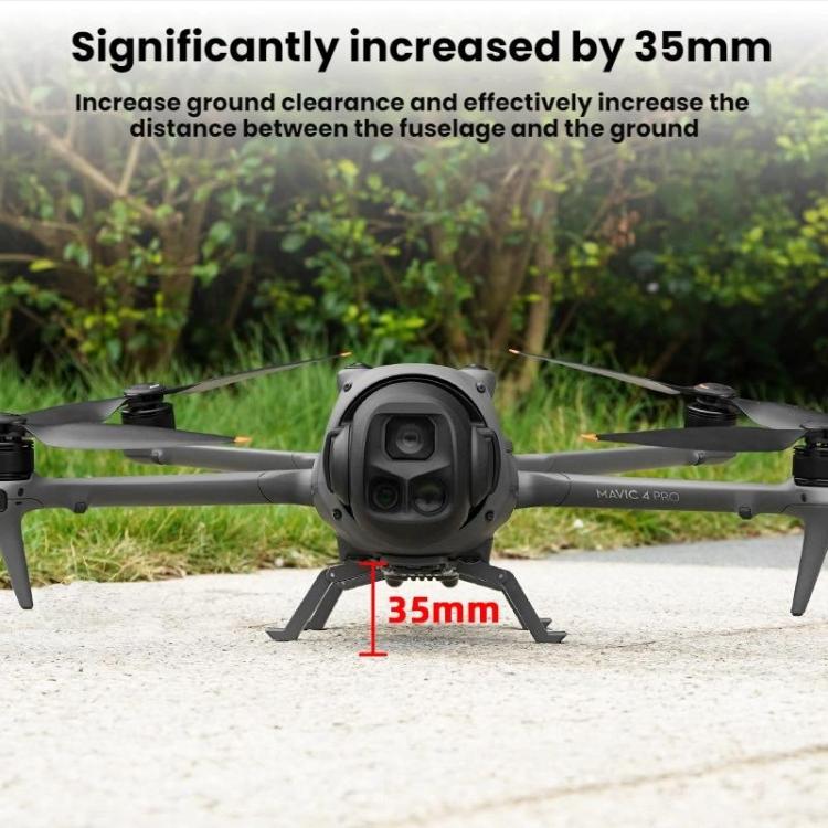 Trípode Accesorio de tren de aterrizaje para con soporte elevado BRDRC para DJI Mavic 4 Pro (gris) — imagen 7