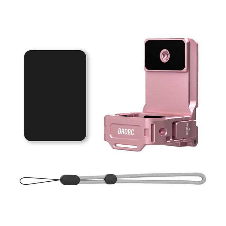 Clip Adaptador de trasero expandible con montaje magnético BRDRC para DJI Osmo Pocket 3 (rosa)
