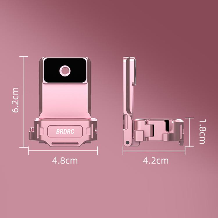 Clip Adaptador de trasero expandible con montaje magnético BRDRC para DJI Osmo Pocket 3 (rosa) — imagen 2