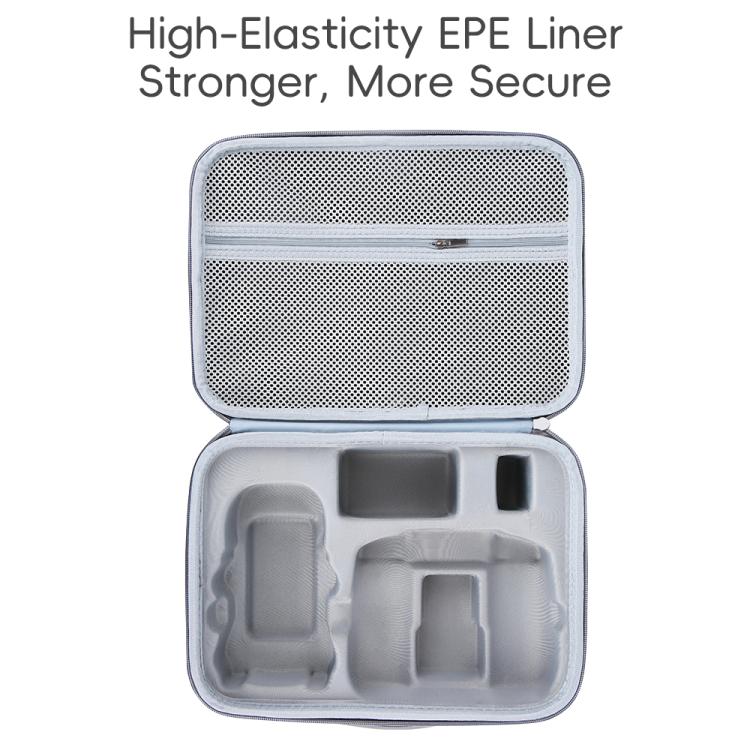Bolsa organizadora de PU integrada, bolso de hombro portátil de viaje para DJI Mini 5 Pro (gris) — imagen 4
