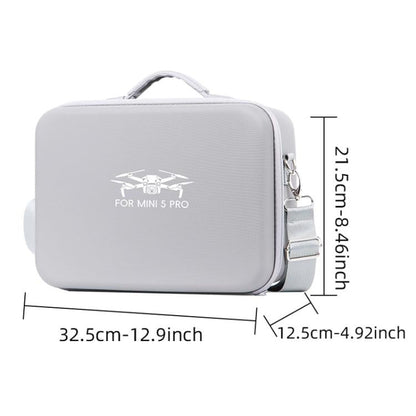 Bolsa organizadora de PU integrada, bolso de hombro portátil de viaje para DJI Mini 5 Pro (negro) — imagen 6