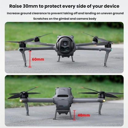 Trípode de aterrizaje y elevación BRDRC para DJI Mavic 4 Pro (gris) — imagen 7