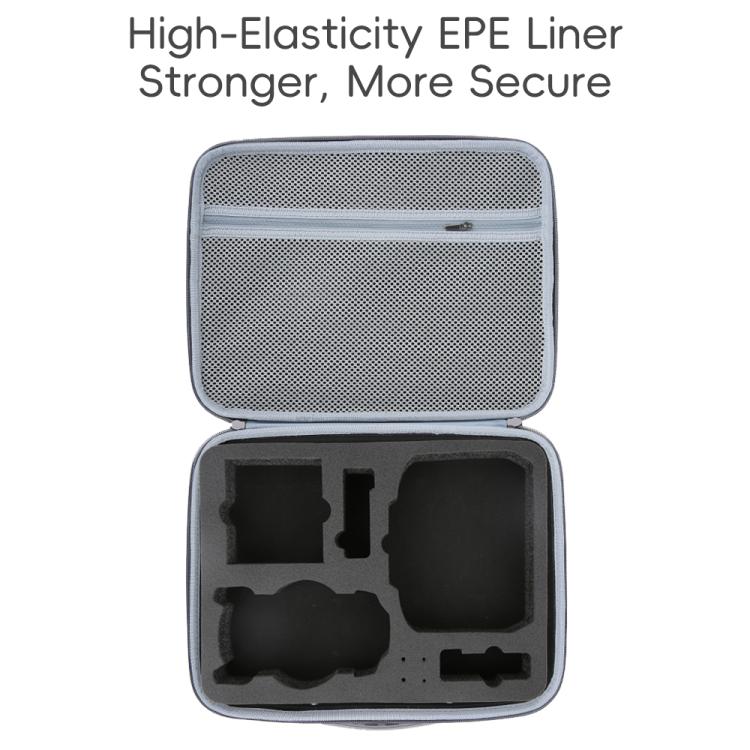 Bolsa organizadora de PU todo en uno, bolso de hombro portátil de viaje para DJI Mini 5 Pro (negro) — imagen 4