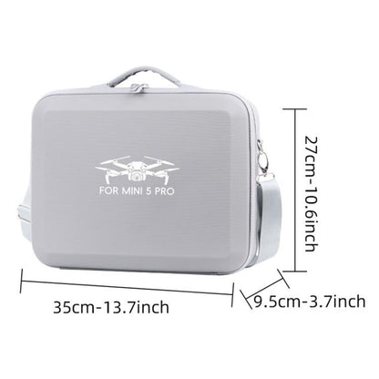 Bolsa organizadora de PU todo en uno, bolso de hombro portátil de viaje para DJI Mini 5 Pro (negro) — imagen 8