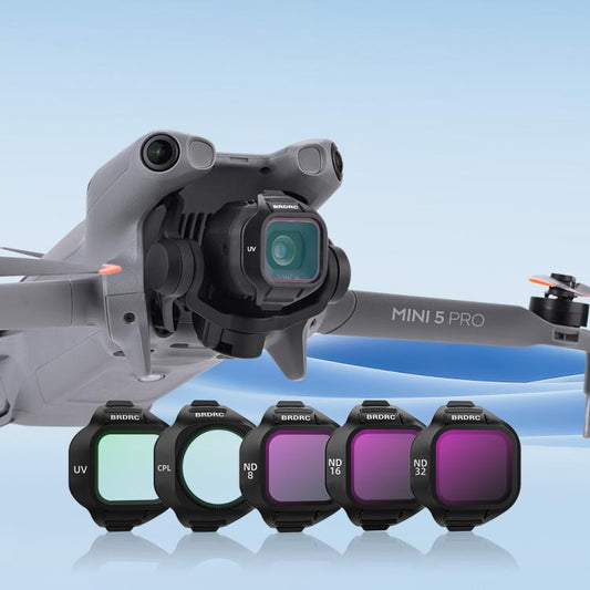 Filtros y accesorios para lentes de dron BRDRC. Especificaciones: ND16 para DJI Mini 5 Pro — imagen 2