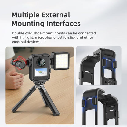 Jaula de expansión de plástico con tapa de lente para DJI Osmo 360 (negro) — imagen 11