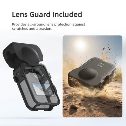 Jaula de expansión de plástico con tapa de lente para DJI Osmo 360 (negro) — imagen 6