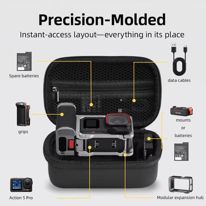 Estuche de transporte Flymile, negro) para DJI Osmo Action 5 — imagen 3
