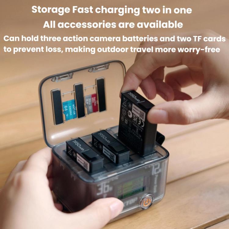 Batería Organizador de carga de multifuncional LKTOP ACG247 para DJI Osmo 360 / Osmo Action para DJI DJI Osmo 360, DJI Osmo……
