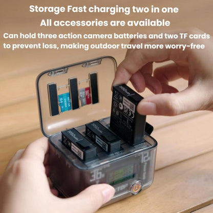 Batería Organizador de carga de multifuncional LKTOP ACG247 para DJI Osmo 360 / Osmo Action para DJI DJI Osmo 360, DJI Osmo……