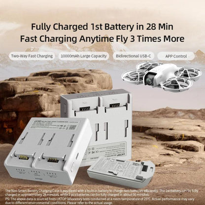 Estuche de carga rápida para batería inteligente de doble canal LKTOP NC016, administrador de carga para drones para DJI Neo…