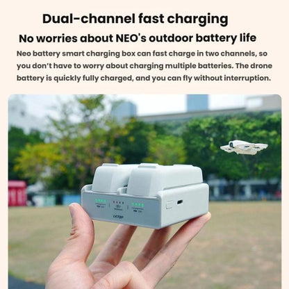 Estuche de carga rápida para batería inteligente de doble canal LKTOP NC016, administrador de carga para drones para DJI Neo…