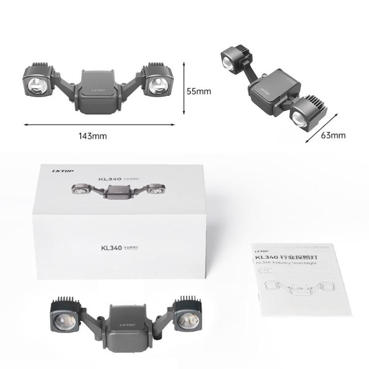 Lámpara de destello colorida montada en dron con reflector LKTOP LK340 de 40 W — imagen 11
