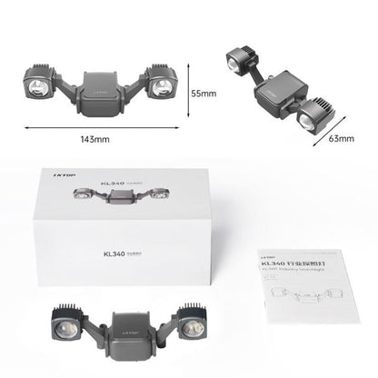 Lámpara de destello colorida montada en dron con reflector LKTOP LK340 de 40 W — imagen 11