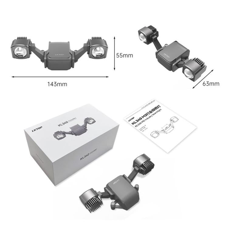 Mavic 3T / 3E LKTOP LK340 40W Reflector Dron Lámpara Intermitente Colorida Montada para DJI Mavic — imagen 11