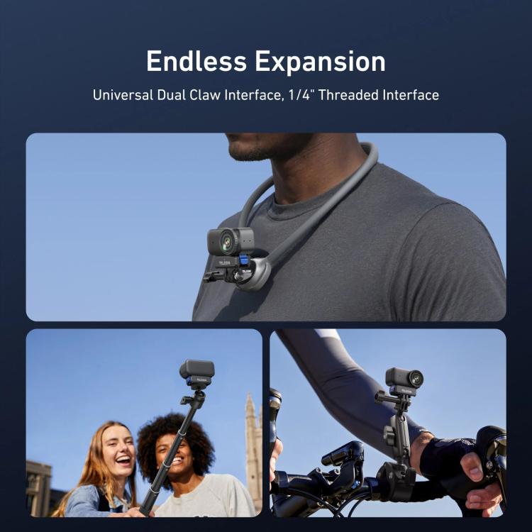Base de carga magnética de liberación rápida TELESIN, soporte adaptador recargable (negro) — imagen 8