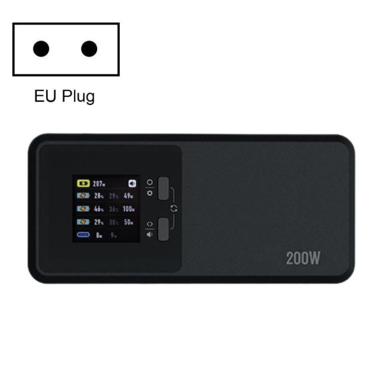 Cargador de 3 canales LKTOP UC342 de 200 W, para fotografía aérea, con enchufe europeo