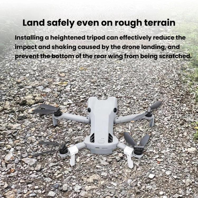 Soporte 1 par de tren de aterrizaje extensible en altura, protector plegable no desmontable para DJI Mini 5 Pro (gris) — ima…