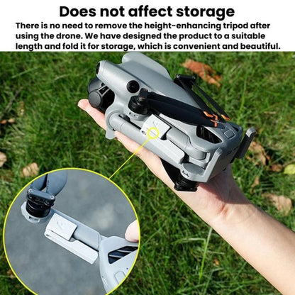 Soporte 1 par de tren de aterrizaje extensible en altura, protector plegable no desmontable para DJI Mini 5 Pro (gris) — ima…