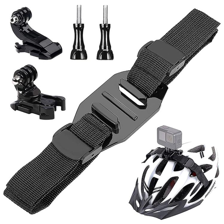 Soporte Universal para cámara de casco de bicicleta, correa ajustable para cascos ventilados/esqueleto, compatible con GoPro…