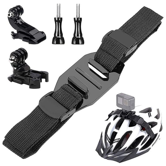 Soporte Universal para cámara de casco de bicicleta, correa ajustable para cascos ventilados/esqueleto, compatible con GoPro…