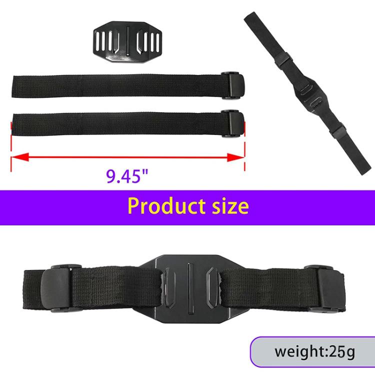 Soporte Universal para cámara de casco de bicicleta, correa ajustable para cascos ventilados/esqueleto, compatible con GoPro…
