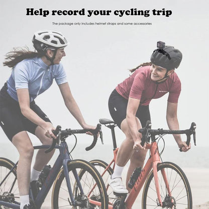 Soporte Universal para cámara de casco de bicicleta, correa ajustable para cascos ventilados/esqueleto, compatible con GoPro…