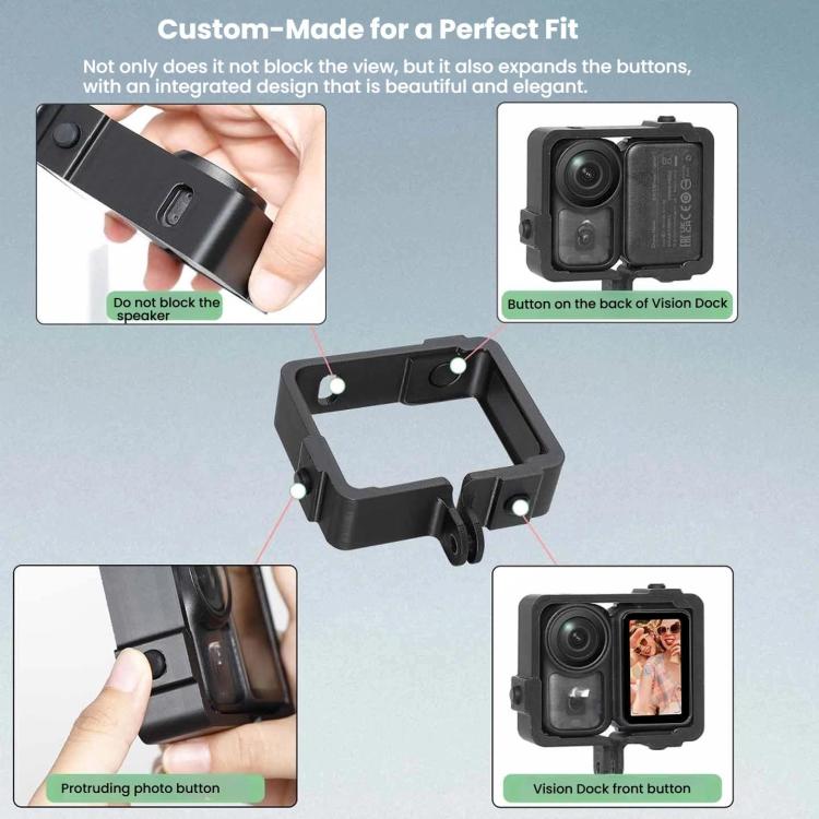 Marco protector extendido de plástico para cámara Osmo Nano (negro) para DJI Osmo — imagen 4