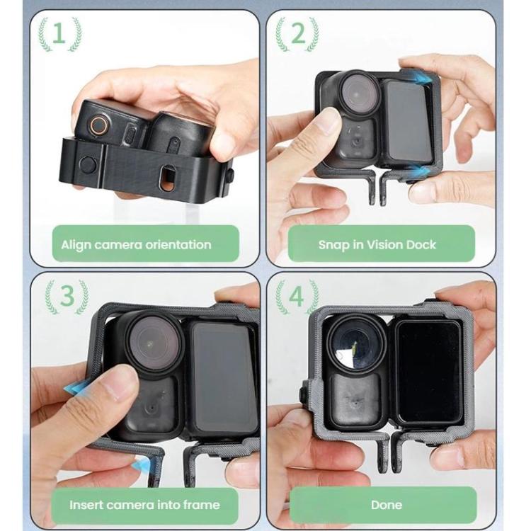 Marco protector extendido de plástico para cámara Osmo Nano (negro) para DJI Osmo — imagen 7
