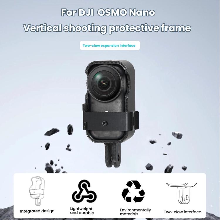 Soporte de extensión para marco protector de disparo vertical Osmo Nano (negro) para DJI Osmo — imagen 2