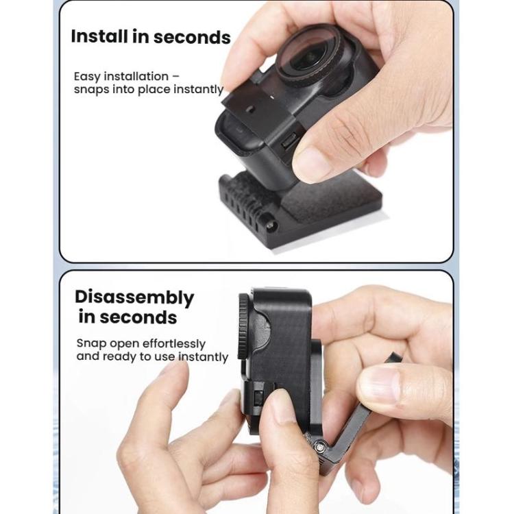 Soporte de escritorio con placa trasera magnética para cámara Osmo Nano (negro) para DJI Osmo — imagen 5