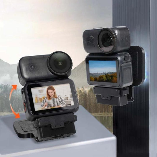 Soporte de escritorio con placa trasera magnética y correa para el cuello para cámara Osmo Nano y base Vision para DJI Osmo…