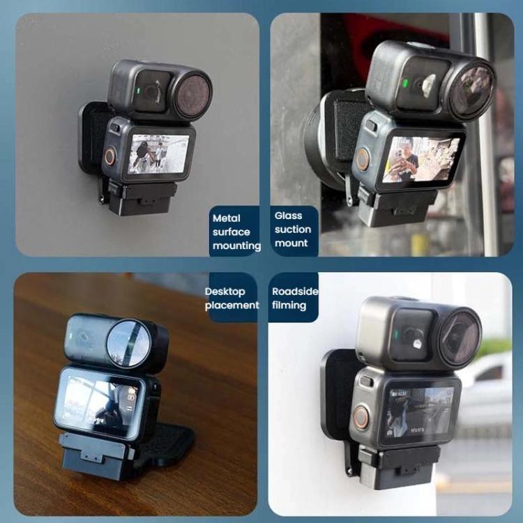 Soporte de escritorio con placa trasera magnética y correa para el cuello para cámara Osmo Nano y base Vision para DJI Osmo…