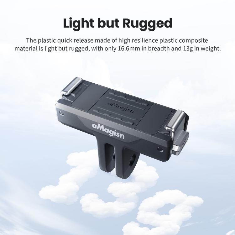 Soporte magnético bidireccional de liberación rápida aMagisn TN10,, Action 5 Pro, 4 y 3 para DJI Osmo 360 (negro) — imagen 5