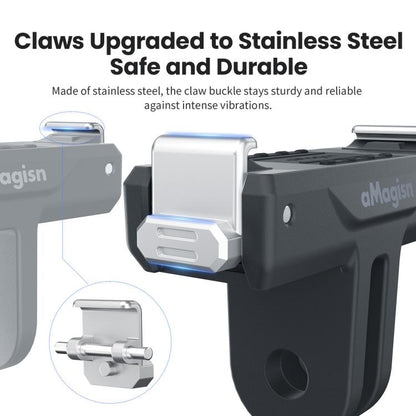 Soporte magnético bidireccional de liberación rápida aMagisn TN10,, Action 5 Pro, 4 y 3 para DJI Osmo 360 (negro) — imagen 7