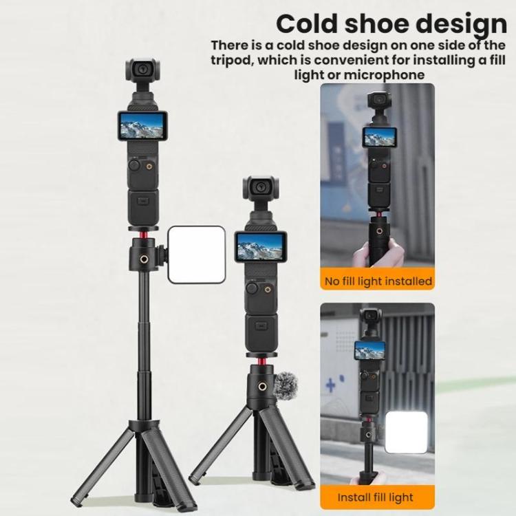 Trípode Flymile con palo selfie extendido para DJI Osmo Pocket 3 (negro) — imagen 5