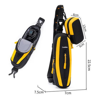 Bolsa organizadora pequeña Cwatcun D225, multifuncional y protectora para cámara deportiva para DJI Osmo Pocket 3 (negro y a…