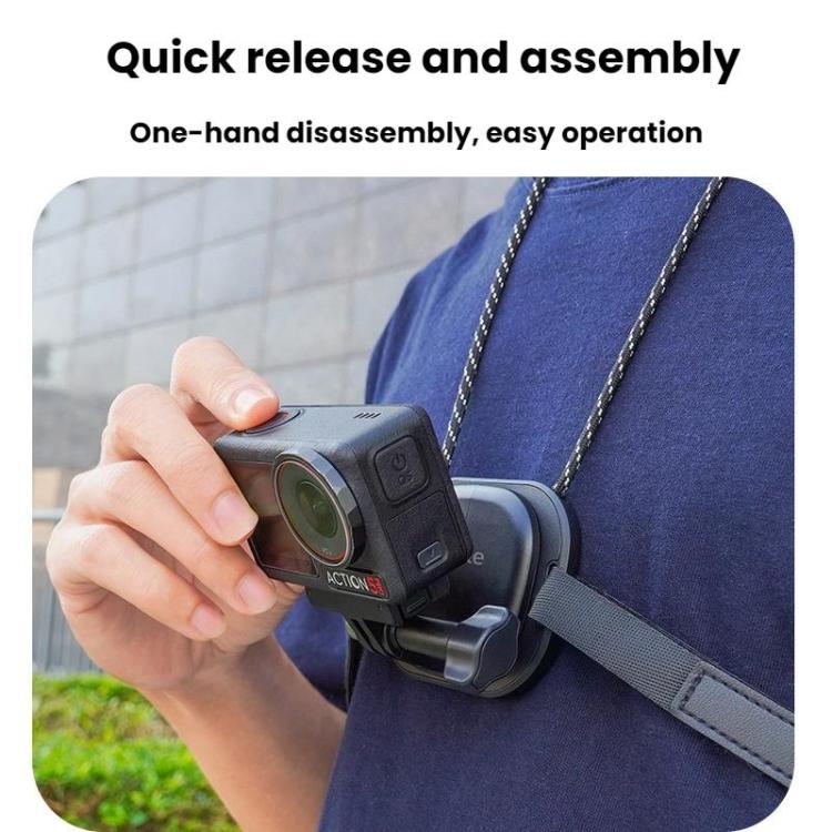 Soporte magnético para cámara de acción Flymile para DJI Osmo 360 (negro) — imagen 3