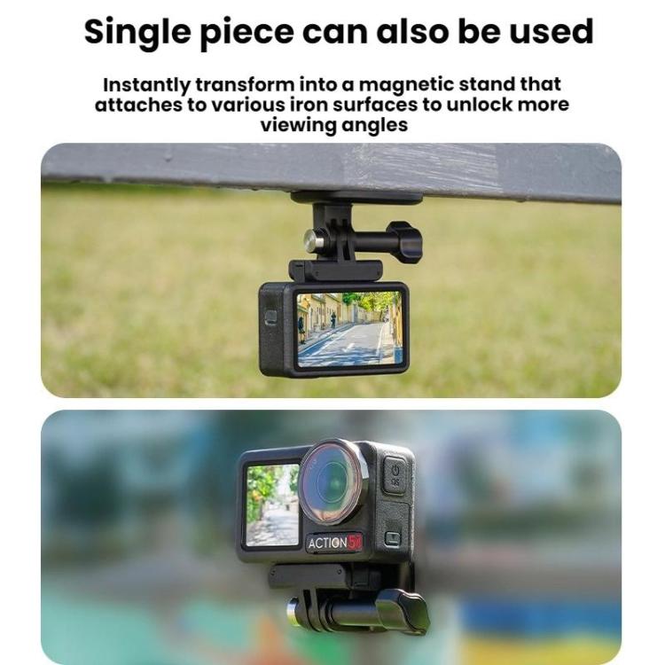 Soporte magnético para cámara de acción Flymile para DJI Osmo 360 (negro) — imagen 5