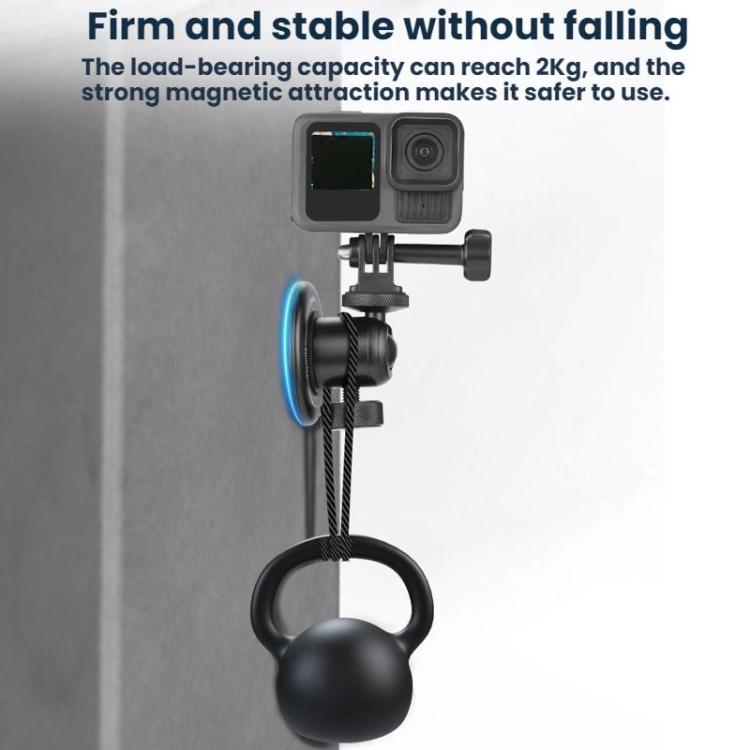 Soporte magnético de escritorio Flymile para DJI Osmo Action 5 (negro) — imagen 4