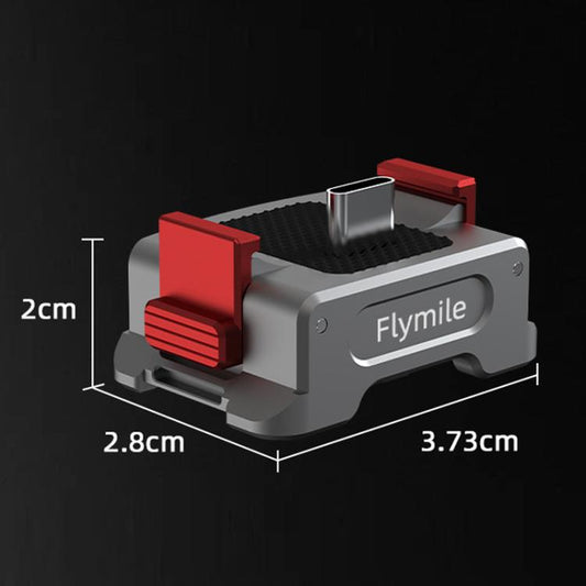 Adaptador de carga magnético de liberación rápida con rosca de 1/4" y dos puertos Flymile para DJI Osmo Pocket 3 (PO3037) —…