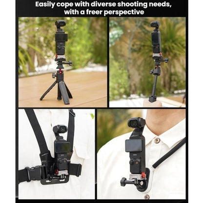 Adaptador de carga magnético de liberación rápida con rosca de 1/4" y dos puertos Flymile para DJI Osmo Pocket 3 (PO3037) —…